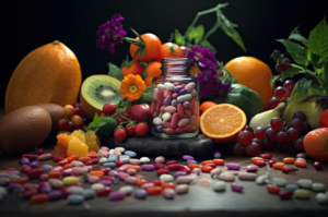 "Close-up of colorful nutrient-rich foods – exploring the essence of Vitamins and Minerals for a healthy lifestyle."