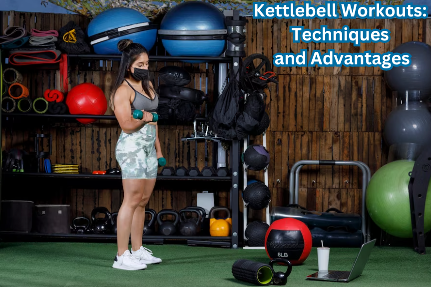 "A person performing a dynamic kettlebell swing – showcasing the essence of kettlebell workouts for a full-body fitness experience."